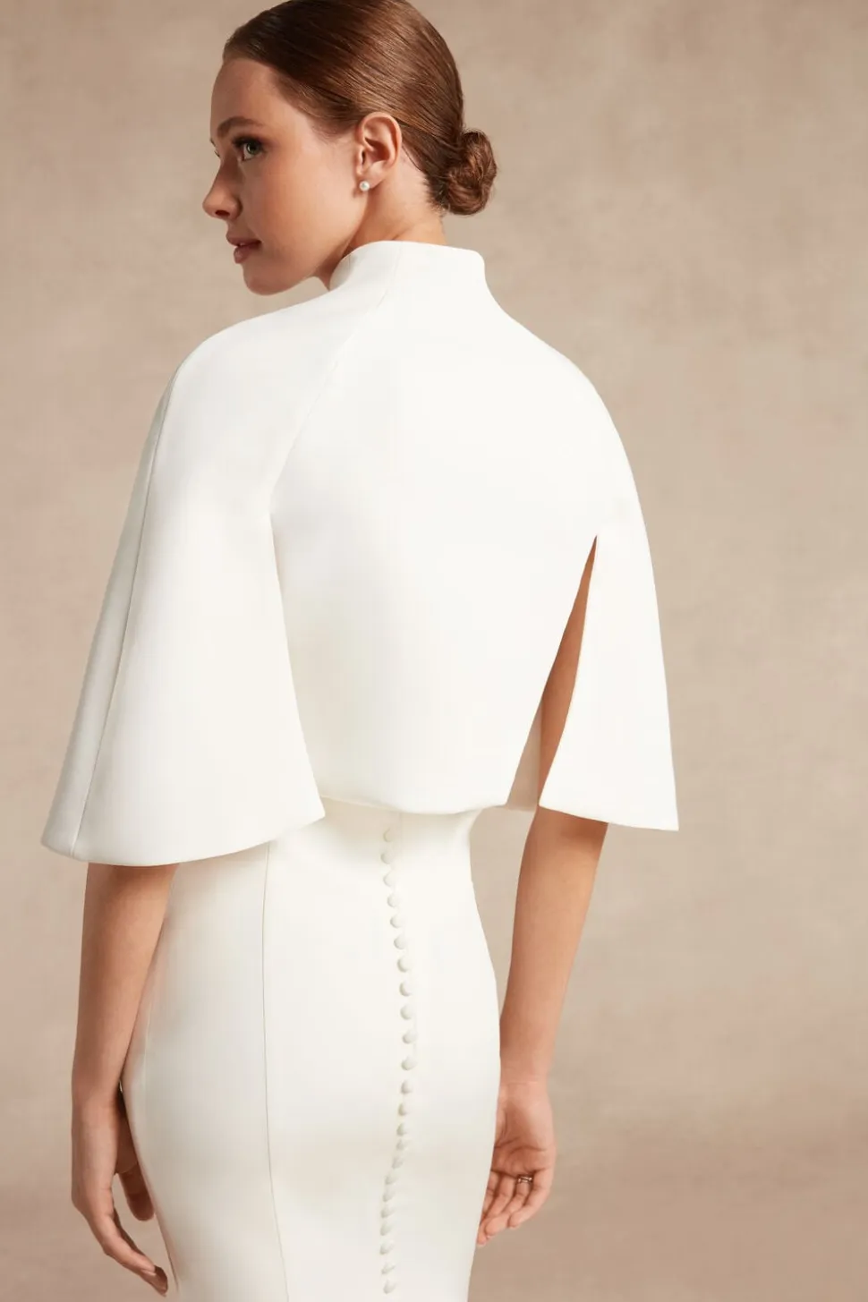 Bolero in crêpe couture a mantella