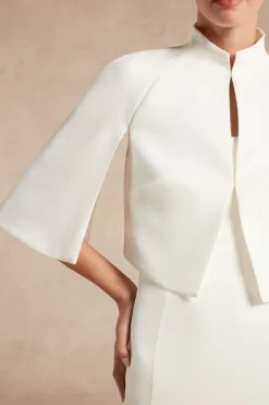 Bolero in crêpe couture a mantella
