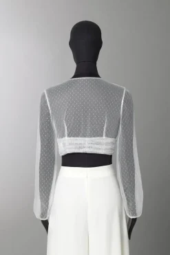 Bolero in tulle con pois