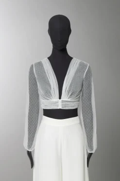 Bolero in tulle con pois