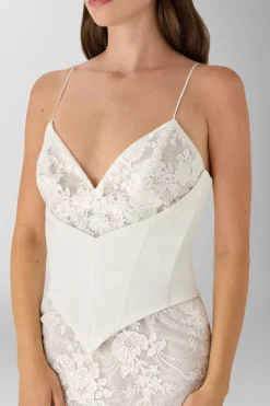 Bustier in crepe