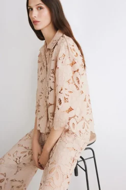 Camicia Crop Macrame