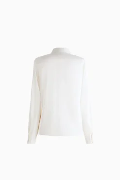 Camicia in raso con colletto