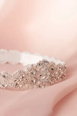 Cintura con ricamo di strass