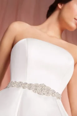 Cintura con ricamo di strass