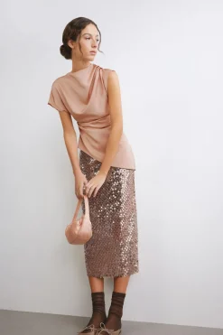 Gonna midi in paillettes
