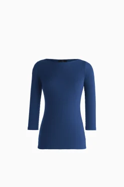 Maglia con scollo a barchetta