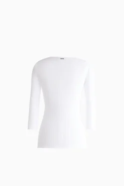 Maglia con scollo a barchetta