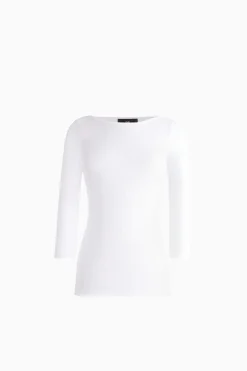 Maglia con scollo a barchetta