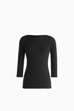 Maglia con scollo a barchetta