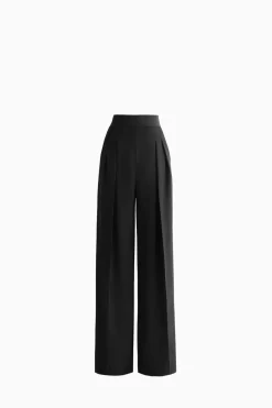 Pantaloni a palazzo con pences