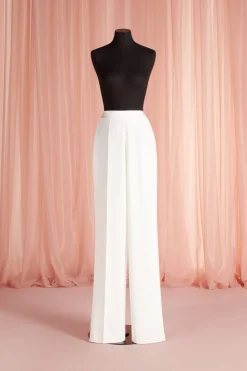 Pantaloni in Crepe Stretch