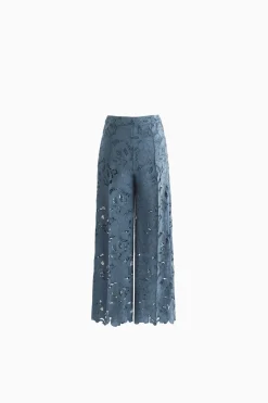 Pantaloni in pizzo macrame