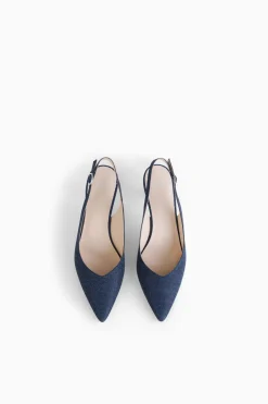 Slingback in glitter