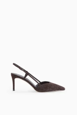 Slingback In Pelle Intrecciata