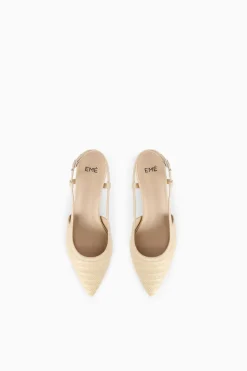 Slingback intrecciata