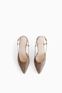Slingback intrecciata