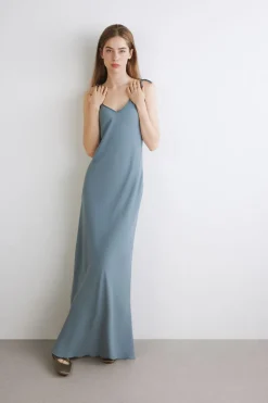 Vestito Lungo Felce